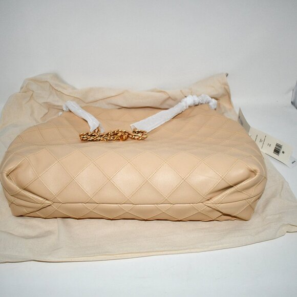 Tory Burch Fleming Chain Quilted Leather Hobo Bag in Vanilla soft serve # 162450 - Picture 7 of 7